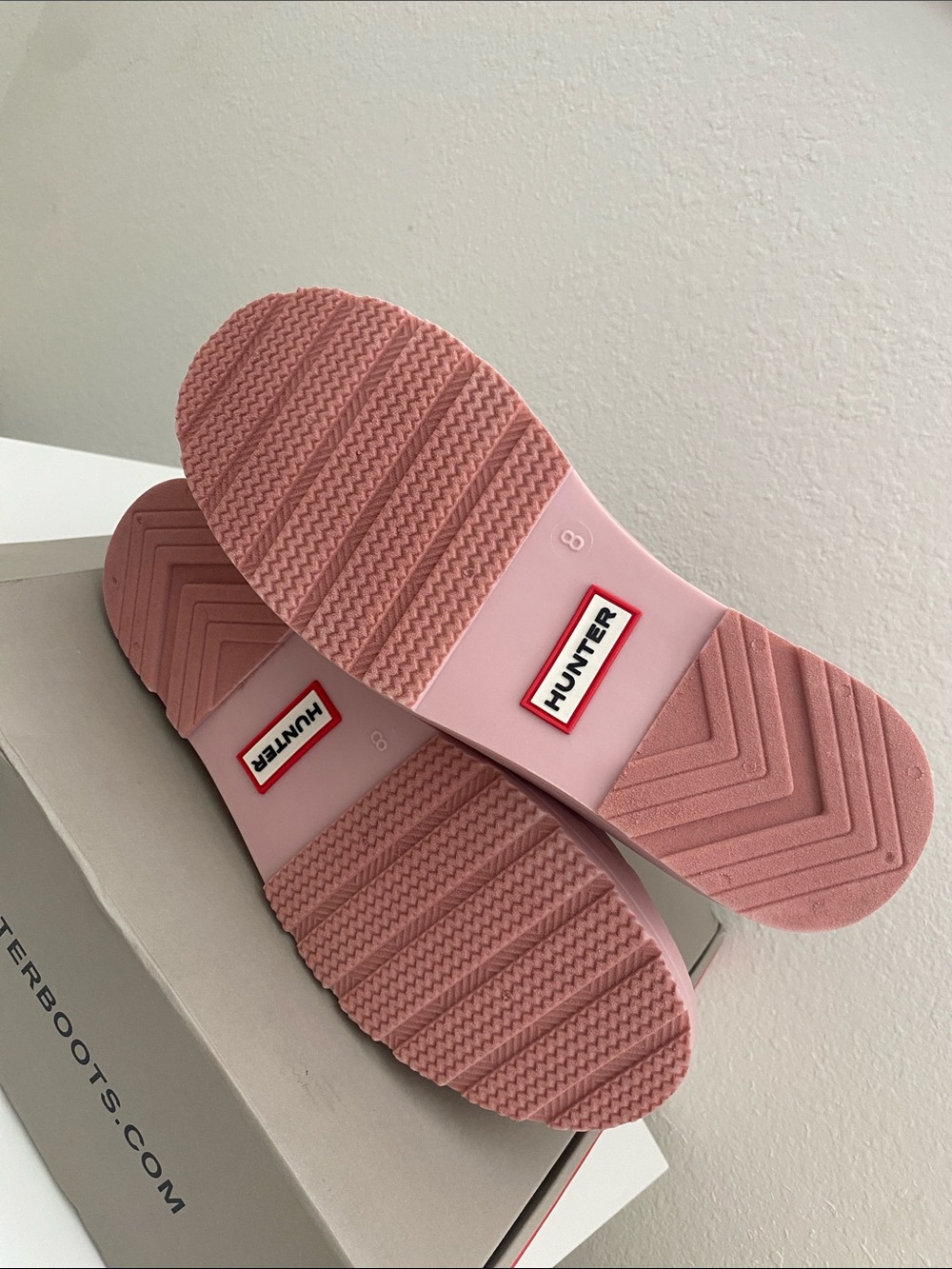 Hunter Tabitha Medium Pink Rain Boots - Picture 6 of 7